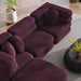 Jubilee 4-Piece Modular Performance Velvet Sectional Sofa sectional sofa dimensions and measurements