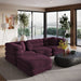 Jubilee 4-Piece Modular Performance Velvet Sectional Sofa sectional sofa lifestyle shot