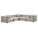 Jubilee 5-Piece Modular Performance Velvet Sectional Sofa by Modway - angle view