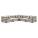 Jubilee 5-Piece Modular Performance Velvet Sectional Sofa by Modway - lifestyle in-use