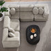 Jubilee 5-Piece Modular Performance Velvet Sectional Sofa by Modway - back view