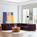 Jubilee 5-Piece Modular Performance Velvet Sectional Sofa by Modway - installation view