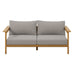 Wren Outdoor Patio Teak Wood Sofa Natural Driftwood