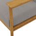 Wren Outdoor Patio Teak Wood Sofa Natural Driftwood