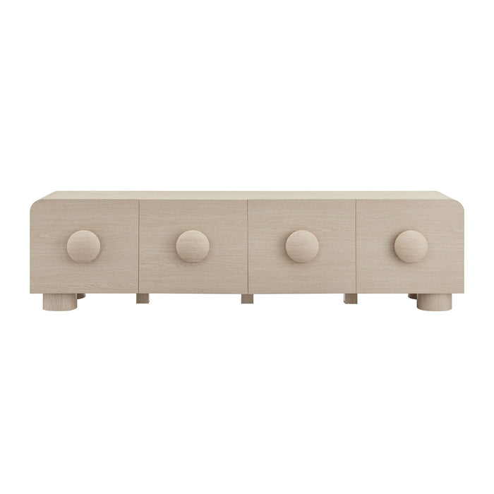 Modway Sonnet 69" Low Profile TV Stand Living Room Furniture - Installation View
