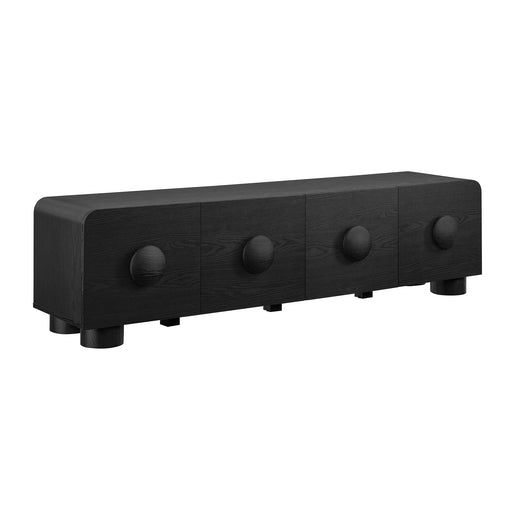 Modway Sonnet 69" Low Profile TV Stand Living Room Furniture in Black