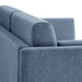 Linden Upholstered Heathered Chenille Sofa Denim