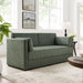 Linden Upholstered Heathered Chenille Sofa Eucalyptus