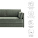 Linden Upholstered Heathered Chenille Sofa Eucalyptus