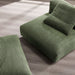 Modway Solace Modular Corduroy Upholstered Armless Chair and Ottoman Set Living Room Furniture - View 12