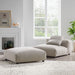 Modway Solace Modular Upholstered Fabric Armless Chair and Ottoman Set Living Room Furniture - View 10