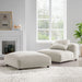 Modway Solace Modular Upholstered Fabric Armless Chair and Ottoman Set Living Room Furniture - View 19