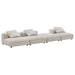 Solace 4-Piece Modular Corduroy Upholstered Sectional Sofa - alternate angle view