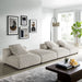 Solace 4-Piece Modular Corduroy Upholstered Sectional Sofa - Modway \living\sectionals