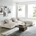 Solace 4-Piece Modular Corduroy Upholstered Sectional Sofa - view 5