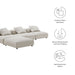 Solace 4-Piece Modular Corduroy Upholstered Sectional Sofa - detail close-up