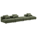 Solace 4-Piece Modular Corduroy Upholstered Sectional Sofa - view 14