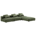Solace 4-Piece Modular Corduroy Upholstered Sectional Sofa - view 18