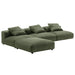 Solace 4-Piece Modular Corduroy Upholstered Sectional Sofa - view 19