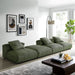 Solace 4-Piece Modular Corduroy Upholstered Sectional Sofa - view 13
