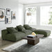 Solace 4-Piece Modular Corduroy Upholstered Sectional Sofa - view 17