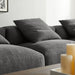 Solace 4-Piece Modular Upholstered Fabric Sectional Sofa - in lifestyle setting