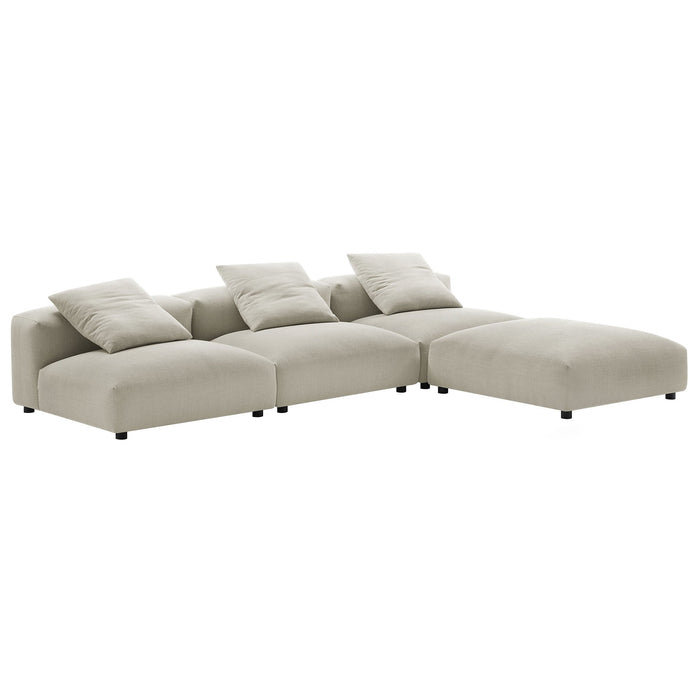Solace 4-Piece Modular Upholstered Fabric Sectional Sofa - view 18
