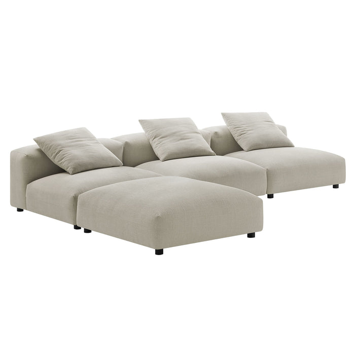 Solace 4-Piece Modular Upholstered Fabric Sectional Sofa - view 19