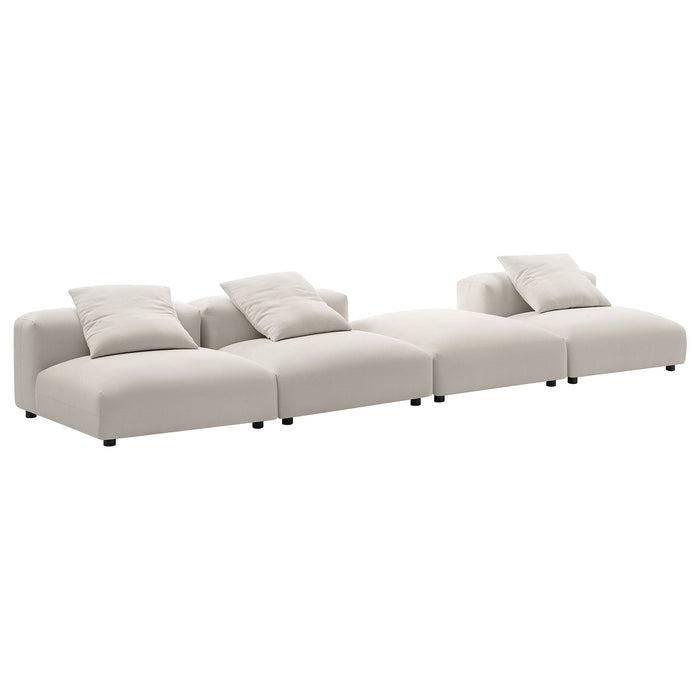 Solace 4-Piece Modular Upholstered Fabric Sectional Sofa - view 26