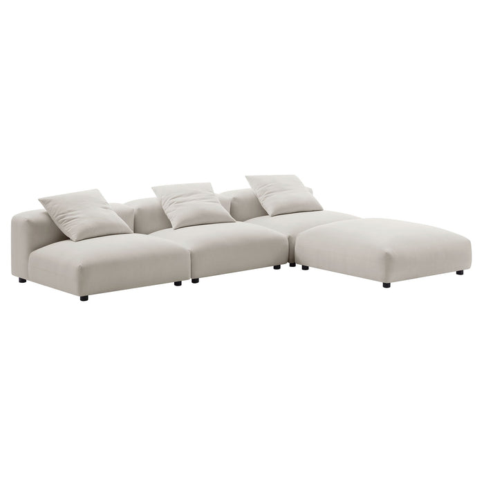 Solace 4-Piece Modular Upholstered Fabric Sectional Sofa - view 30