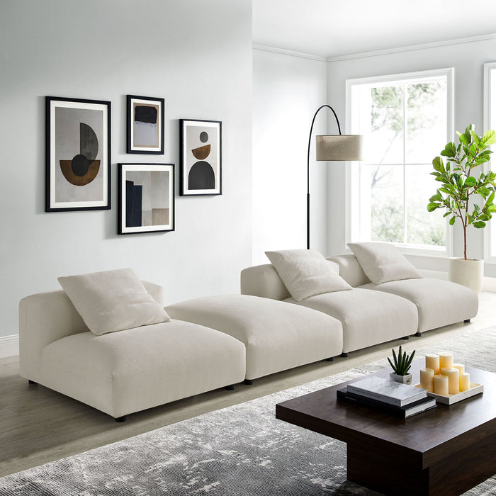 Solace 4-Piece Modular Upholstered Fabric Sectional Sofa - view 25