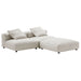 Solace 3-Piece Modular Corduroy Upholstered Sectional Sofa - view 8