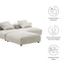 Solace 3-Piece Modular Corduroy Upholstered Sectional Sofa - detail close-up