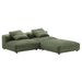 Solace 3-Piece Modular Corduroy Upholstered Sectional Sofa - view 22