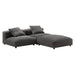 Solace 3-Piece Modular Upholstered Fabric Sectional Sofa - view 8