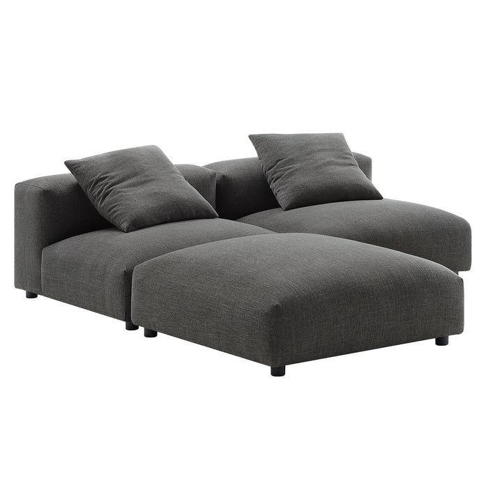 Solace 3-Piece Modular Upholstered Fabric Sectional Sofa - view 9