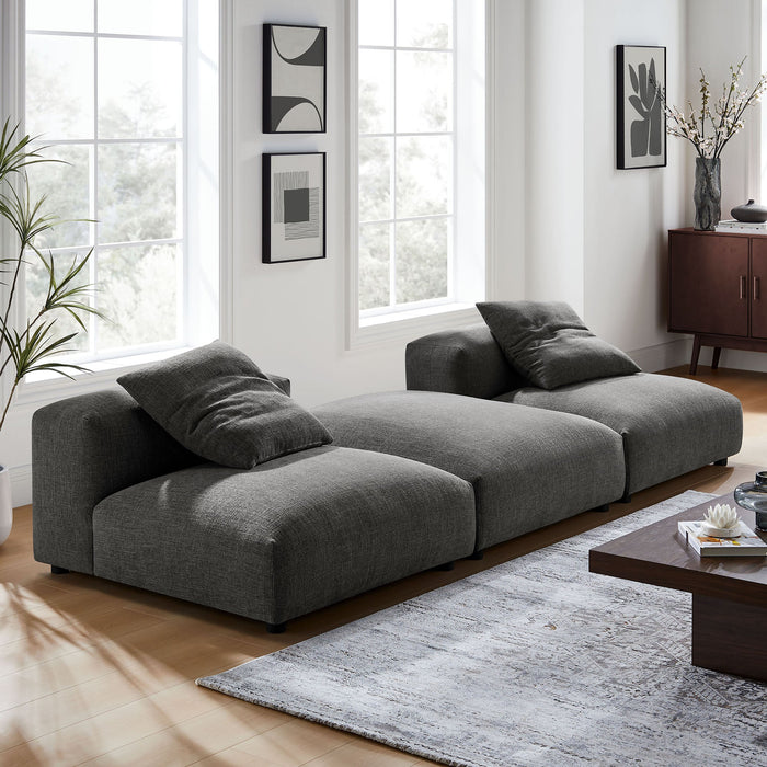 Solace 3-Piece Modular Upholstered Fabric Sectional Sofa - Modway \living\sectionals