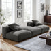 Solace 3-Piece Modular Upholstered Fabric Sectional Sofa - Modway \living\sectionals