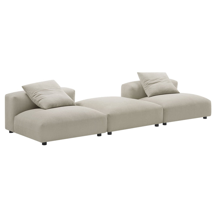 Solace 3-Piece Modular Upholstered Fabric Sectional Sofa - view 16