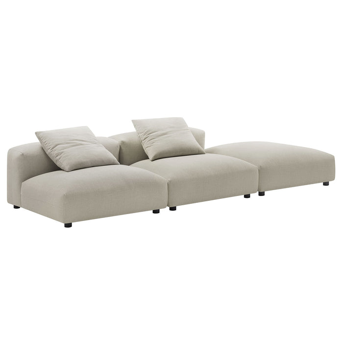 Solace 3-Piece Modular Upholstered Fabric Sectional Sofa - view 20