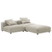 Solace 3-Piece Modular Upholstered Fabric Sectional Sofa - view 22