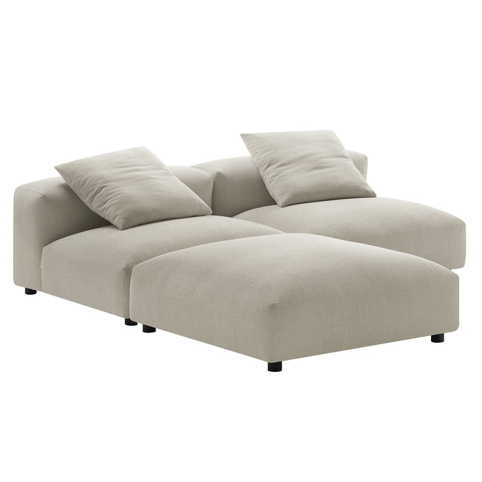 Solace 3-Piece Modular Upholstered Fabric Sectional Sofa - view 23