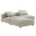 Solace 3-Piece Modular Upholstered Fabric Sectional Sofa - view 23