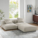 Solace 3-Piece Modular Upholstered Fabric Sectional Sofa - view 19