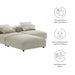 Solace 3-Piece Modular Upholstered Fabric Sectional Sofa - view 17