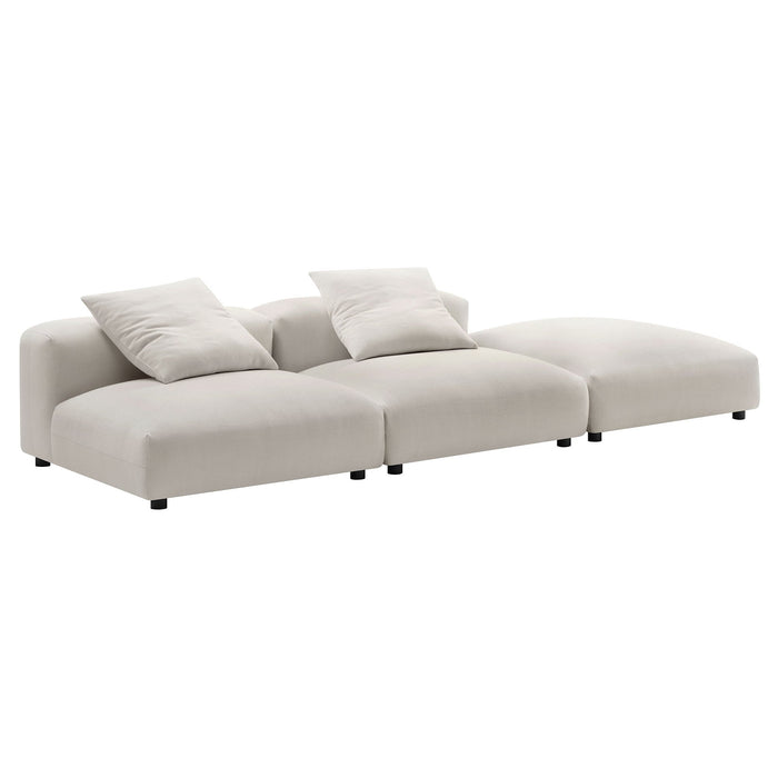 Solace 3-Piece Modular Upholstered Fabric Sectional Sofa - view 34