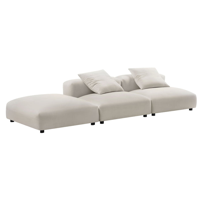 Solace 3-Piece Modular Upholstered Fabric Sectional Sofa - view 35