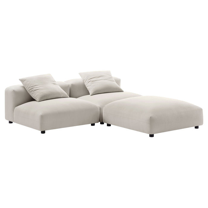 Solace 3-Piece Modular Upholstered Fabric Sectional Sofa - view 36