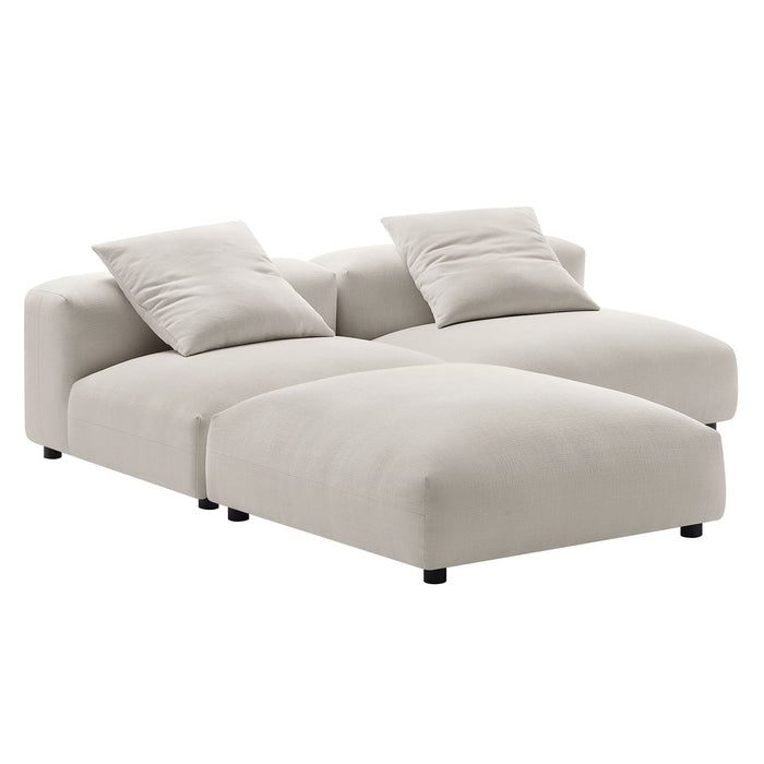 Solace 3-Piece Modular Upholstered Fabric Sectional Sofa - view 37
