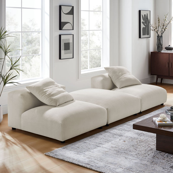 Solace 3-Piece Modular Upholstered Fabric Sectional Sofa - view 29